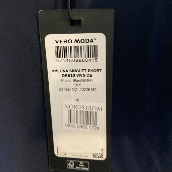 VERO MODA Luna Pleated Minidress - S - NWT - Picture 4 of 7